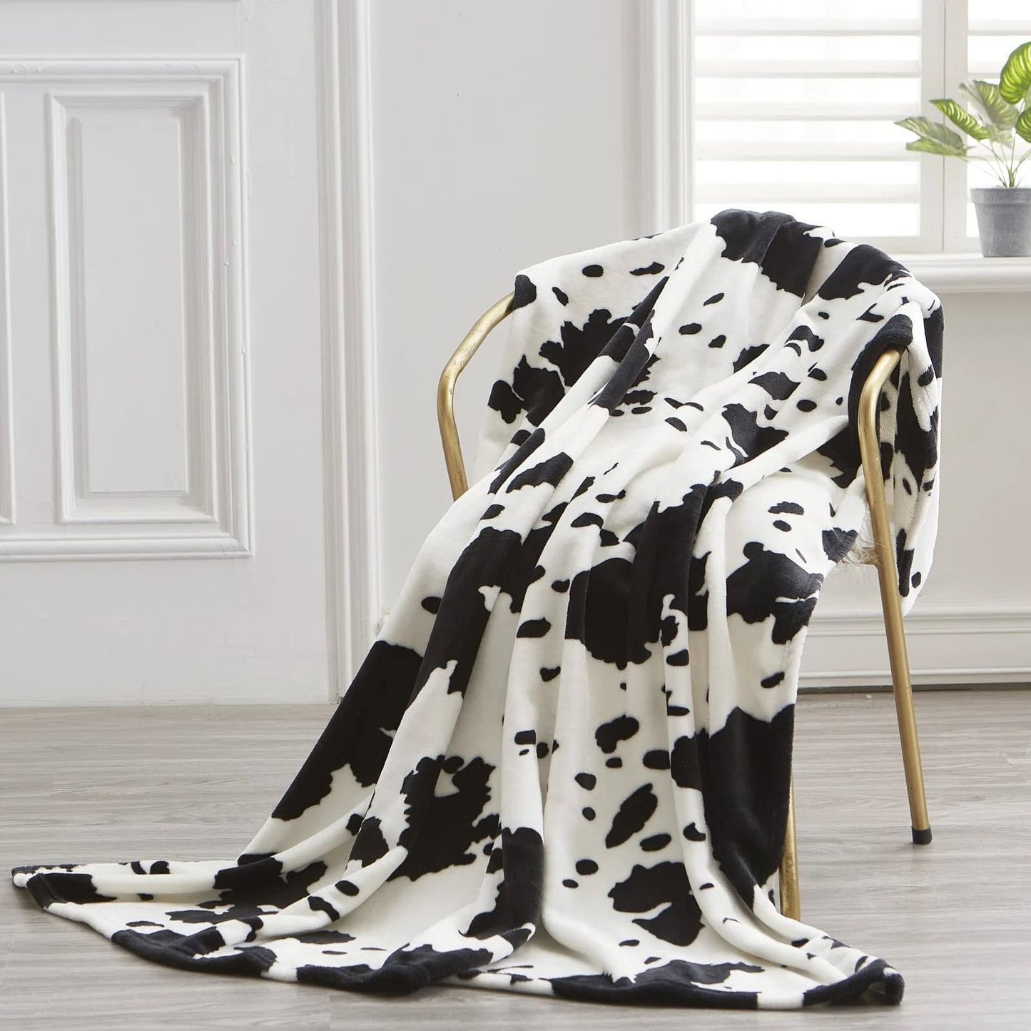 Cow Pattern Blanket for Cow Lovers, Cow Fleece Blanket for Boy and Girl