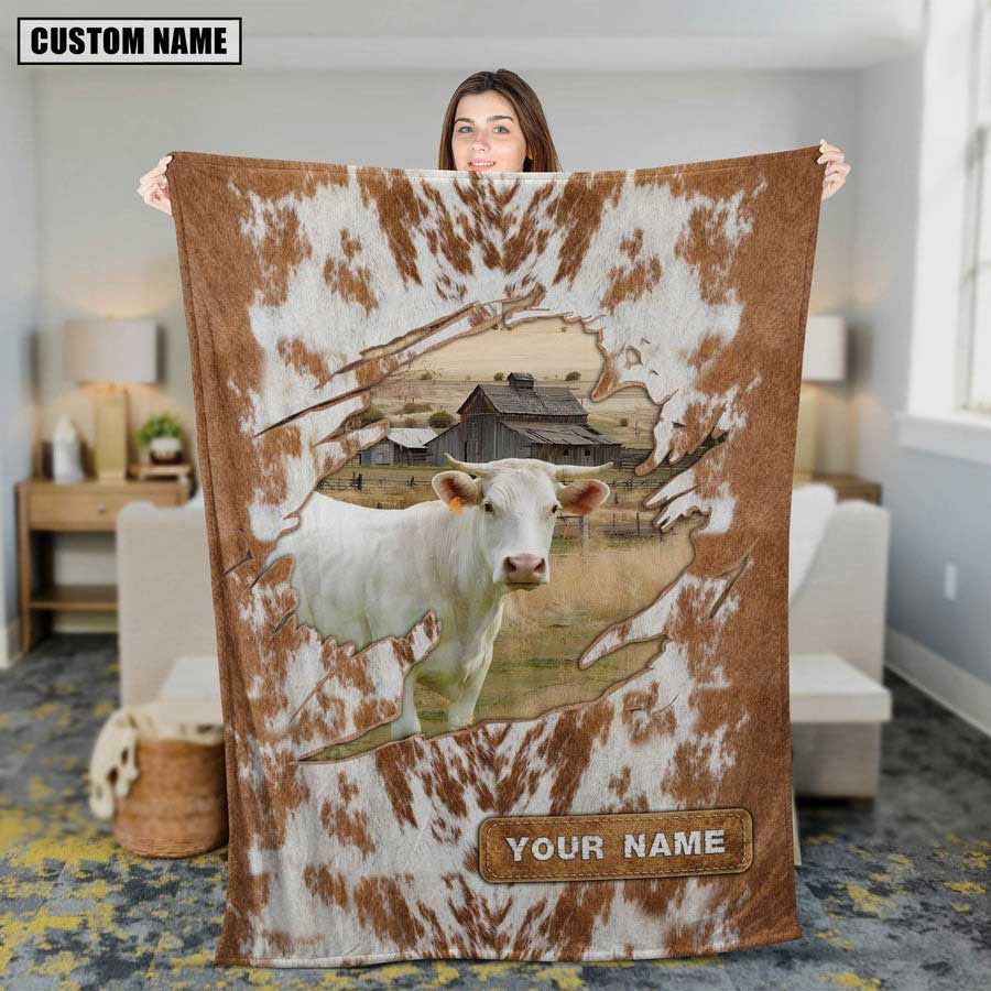 Dilypod Charolais Custom Name Blanket Collection