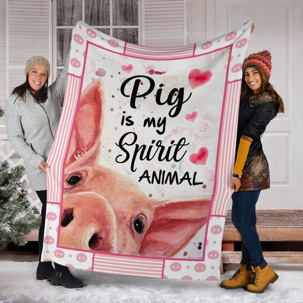 Just A Girl Who Love Pigs Fleece and Sherpa Blanket, Pigs in a Blanket for Girl